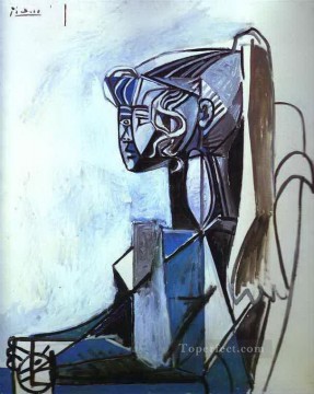 パブロ・ピカソ Painting - シルベットの肖像 1954 キュビズム パブロ・ピカソ